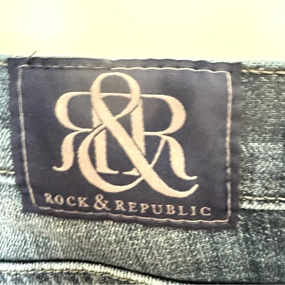 Rock & Republic Bumpershoot Denim Studded Shorts